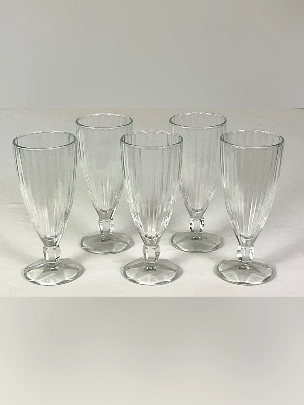 Crystal D’Arques -Durand-milkshake/parfait/dessert glasses – set of five